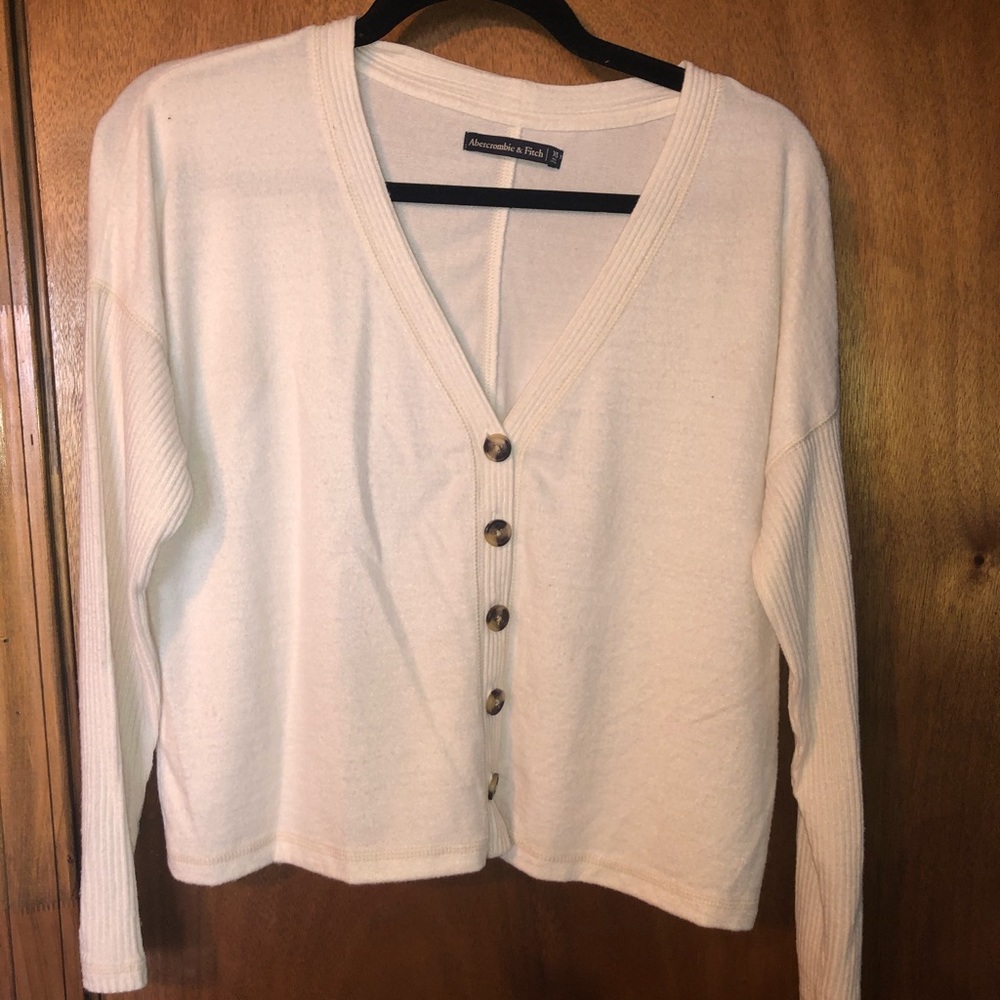 Cozy button front top